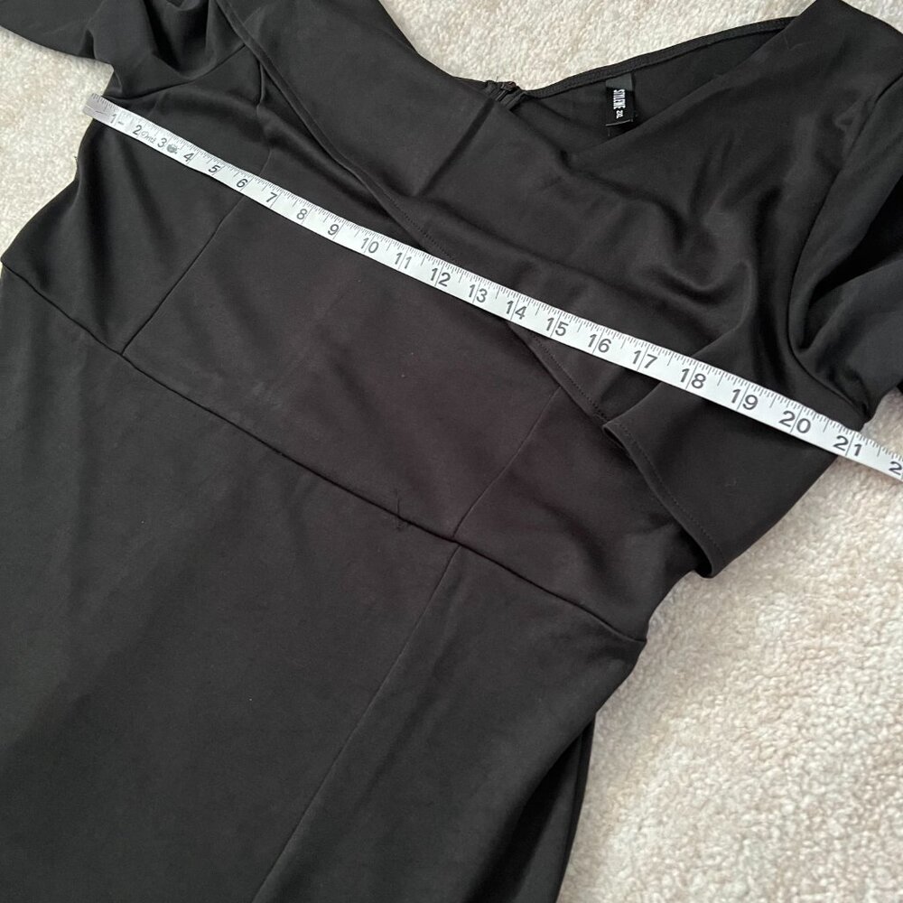 Stylewe Black Short Sleeve Maxi Dress 2XL - Picture 9 of 11